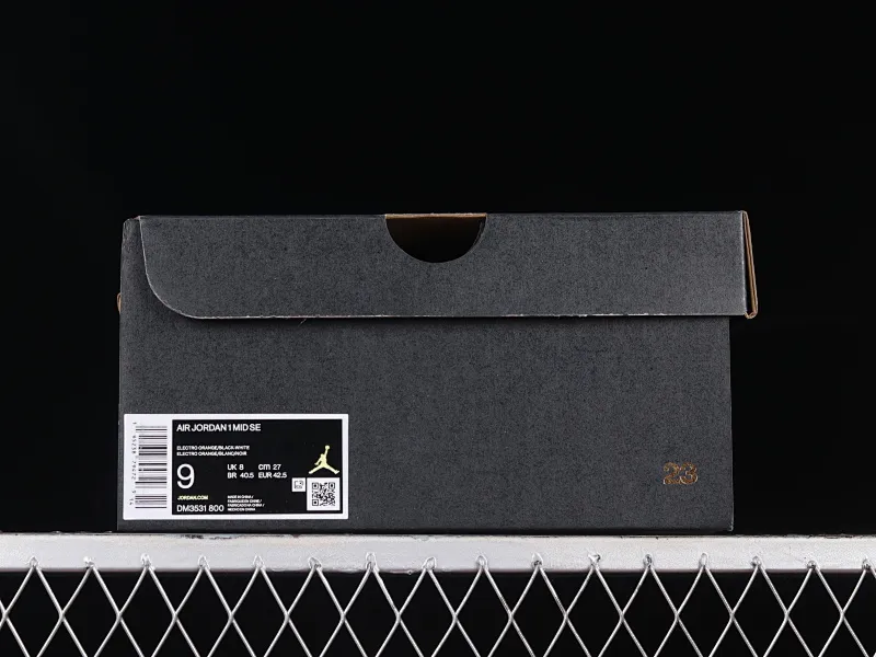 All categories Air Jordan Jordan series basketball shoes Air Jordan 1 Mid G version pure original Air Jordan 1 Mid "Surface" AJ1 Joe 1 white and orange small buckle mid-top basketball shoes DM3531-800
